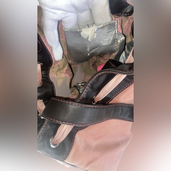 JUICY COUTURE ❤️❤️ VINTAGE Y2K SATCHEL BAG - Picture 14 of 16